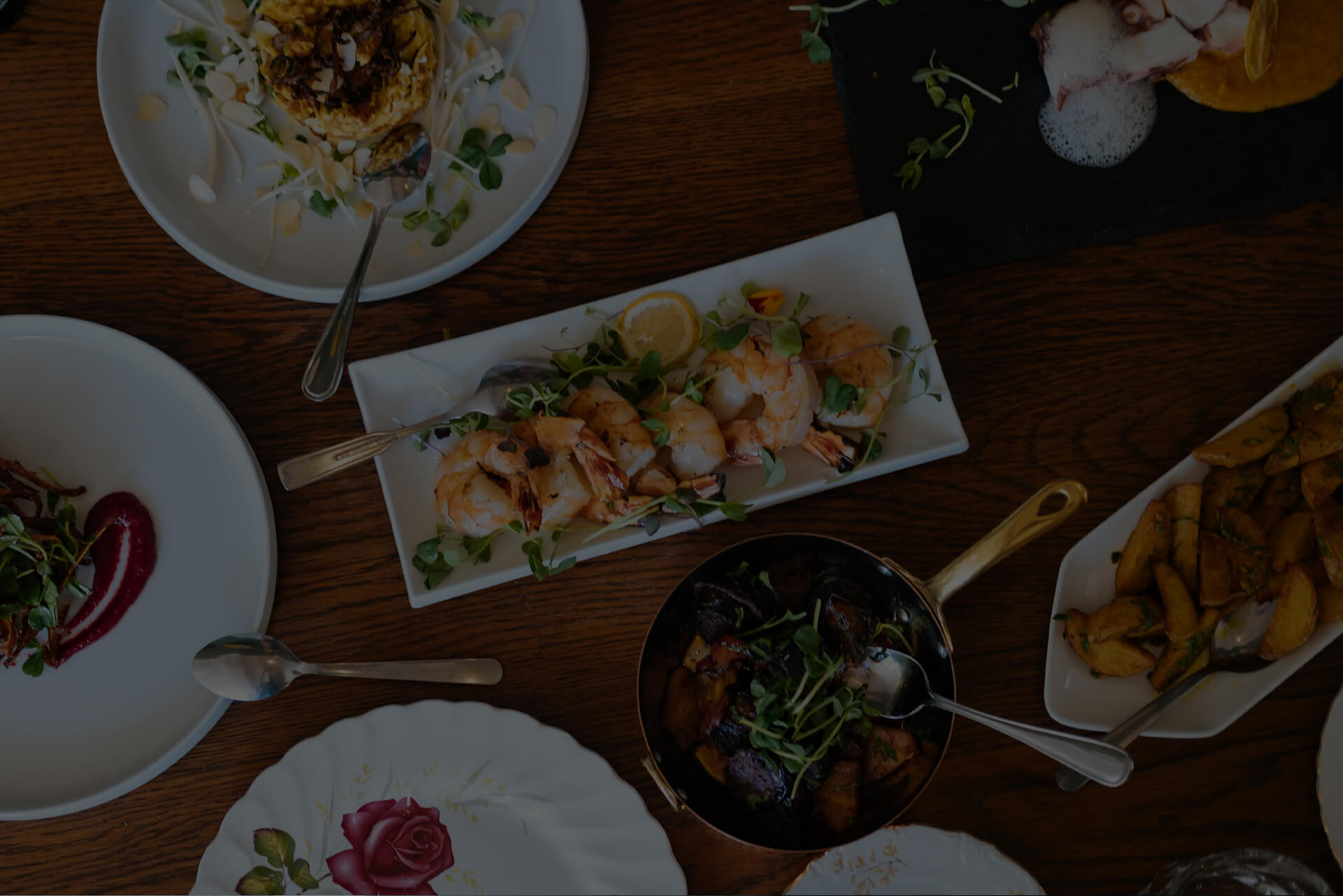delicious food as background